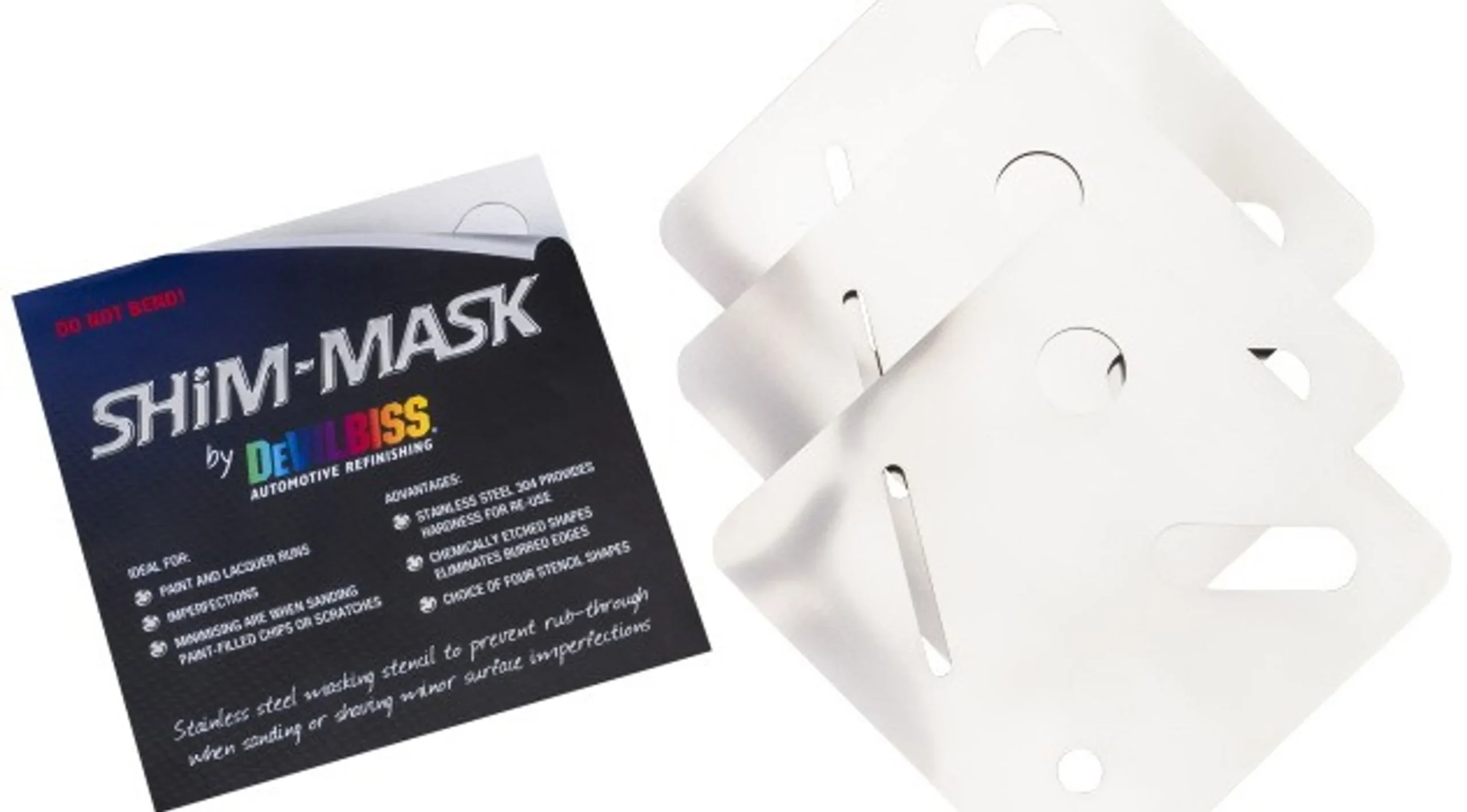 DeVilbiss SHIM-MASK - Plantilla para enmascarar y cubrir 3 piezas