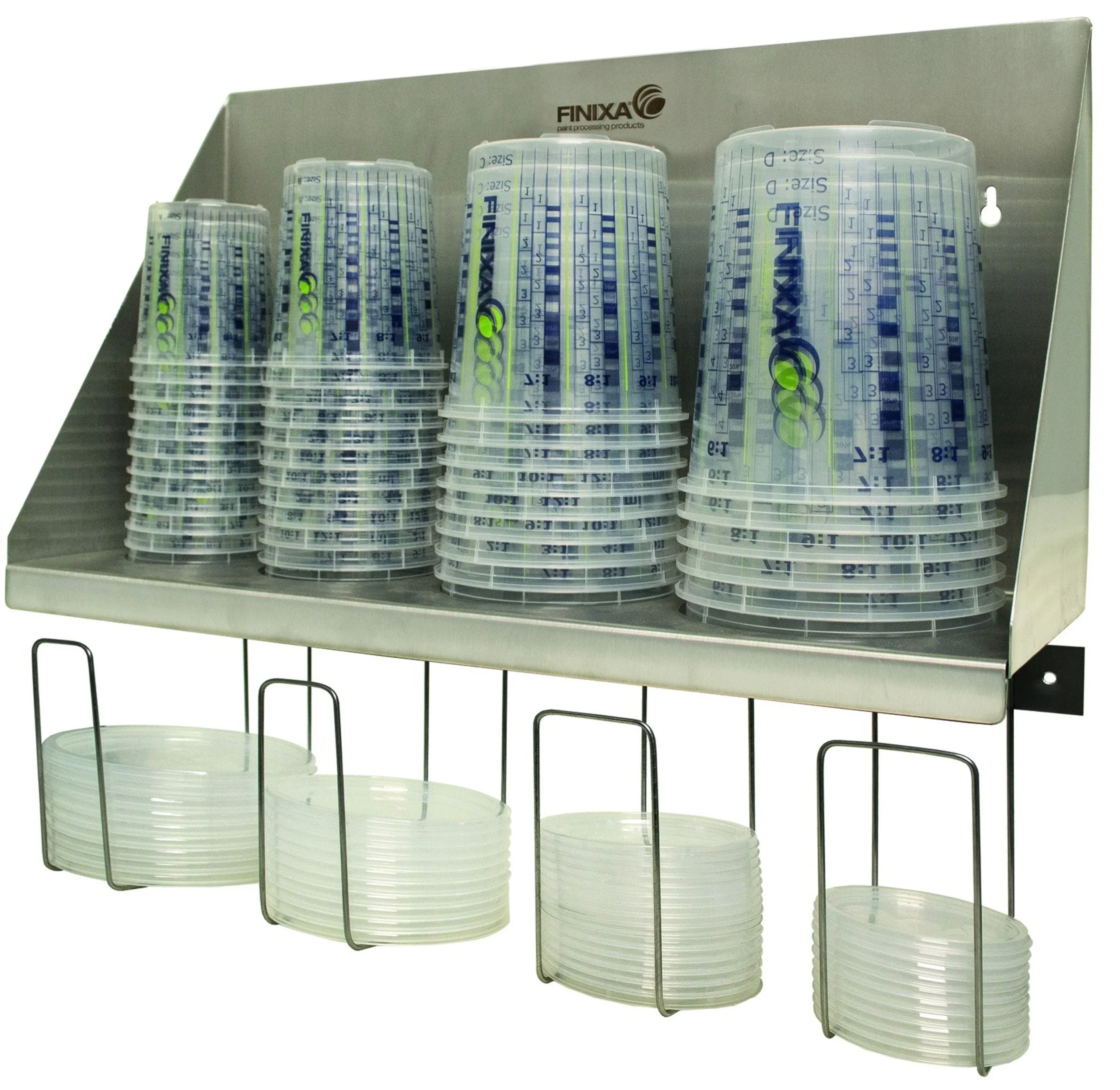 FINIXA Dispensador para vasos mezcladores y tapas