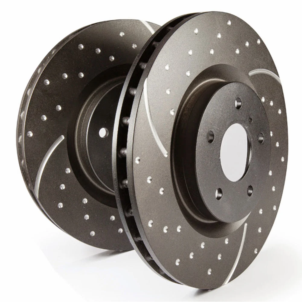 Gd Discos Traseros Pre-Perforados-Rayados Zincados Audi A3 (8p) 2.0 Td 140 Año 2009-2013 Ebc Frenos
