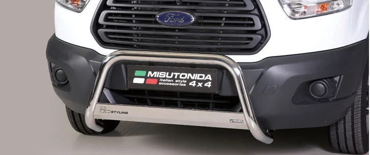Defensa Delantera Acero Inox Homologacion Ec Ford Transit 14 > Diametro 63mm Misutonida