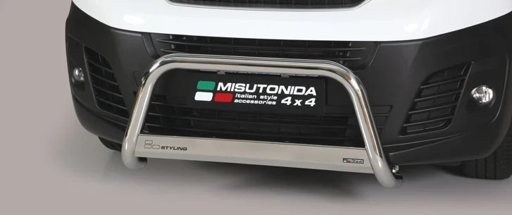 Defensa Delantera Acero Inox Peugeot Expert 16> ø 63 Homologada - Misutonida Italia