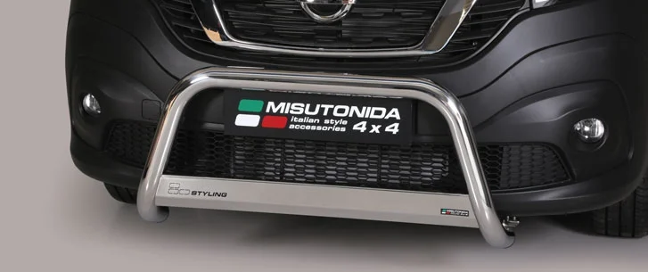 Defensa Delantera Acero Inox Nissan Nv 300 ø 63 Homologada - Misutonida Italia