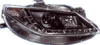 Faros Delanteros + Drl Se Ibiza 6j 3/5drs 6/08- Black