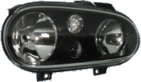 Faros Delanteros Kl Vw Golf Iv Black 97-03 Excl. Mis