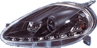 Faros Luz Diurna Fiat Grande Punto 08- Black