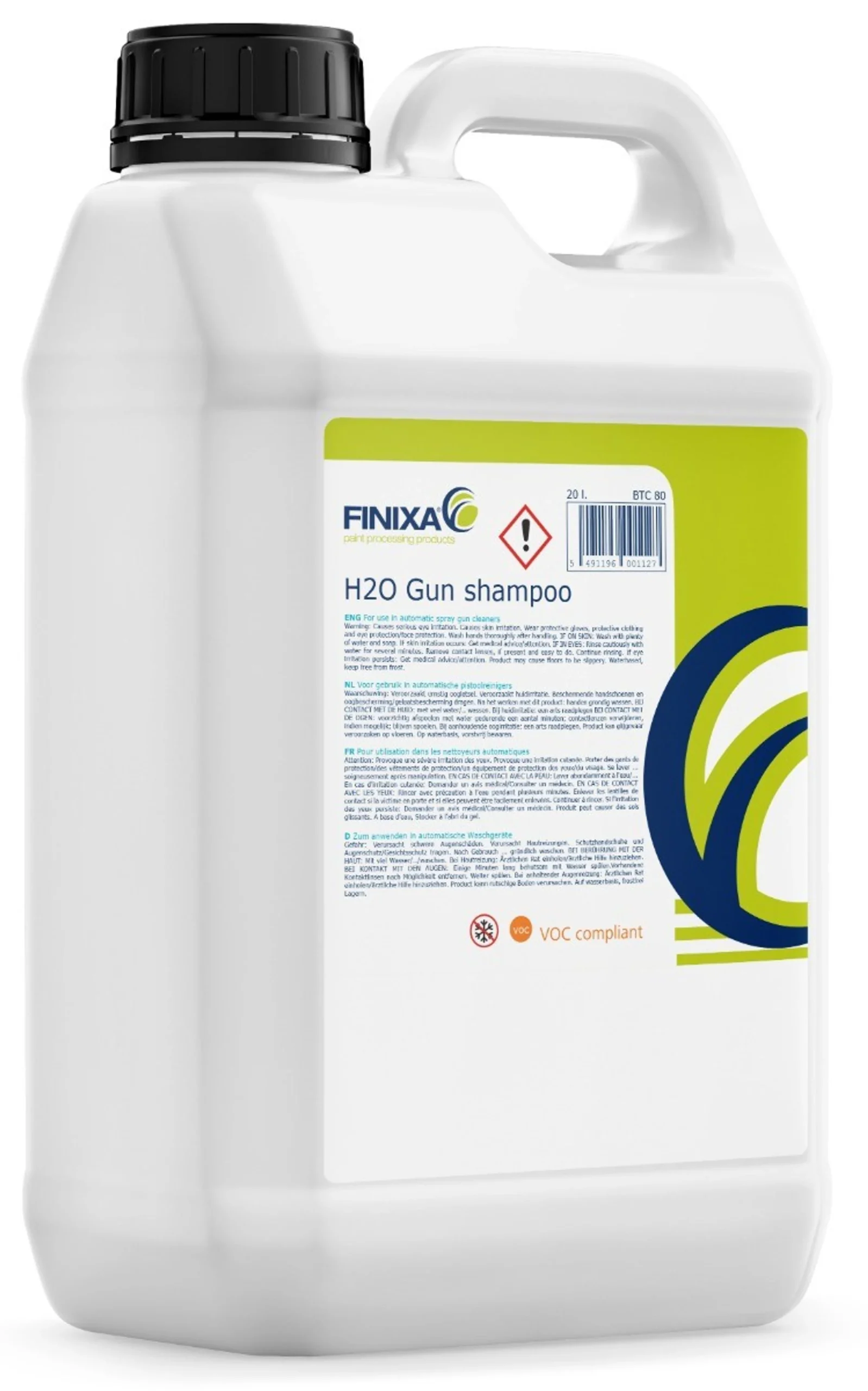 FINIXA H2O - Limpiador para pulverizadores de pintura - 20 litros