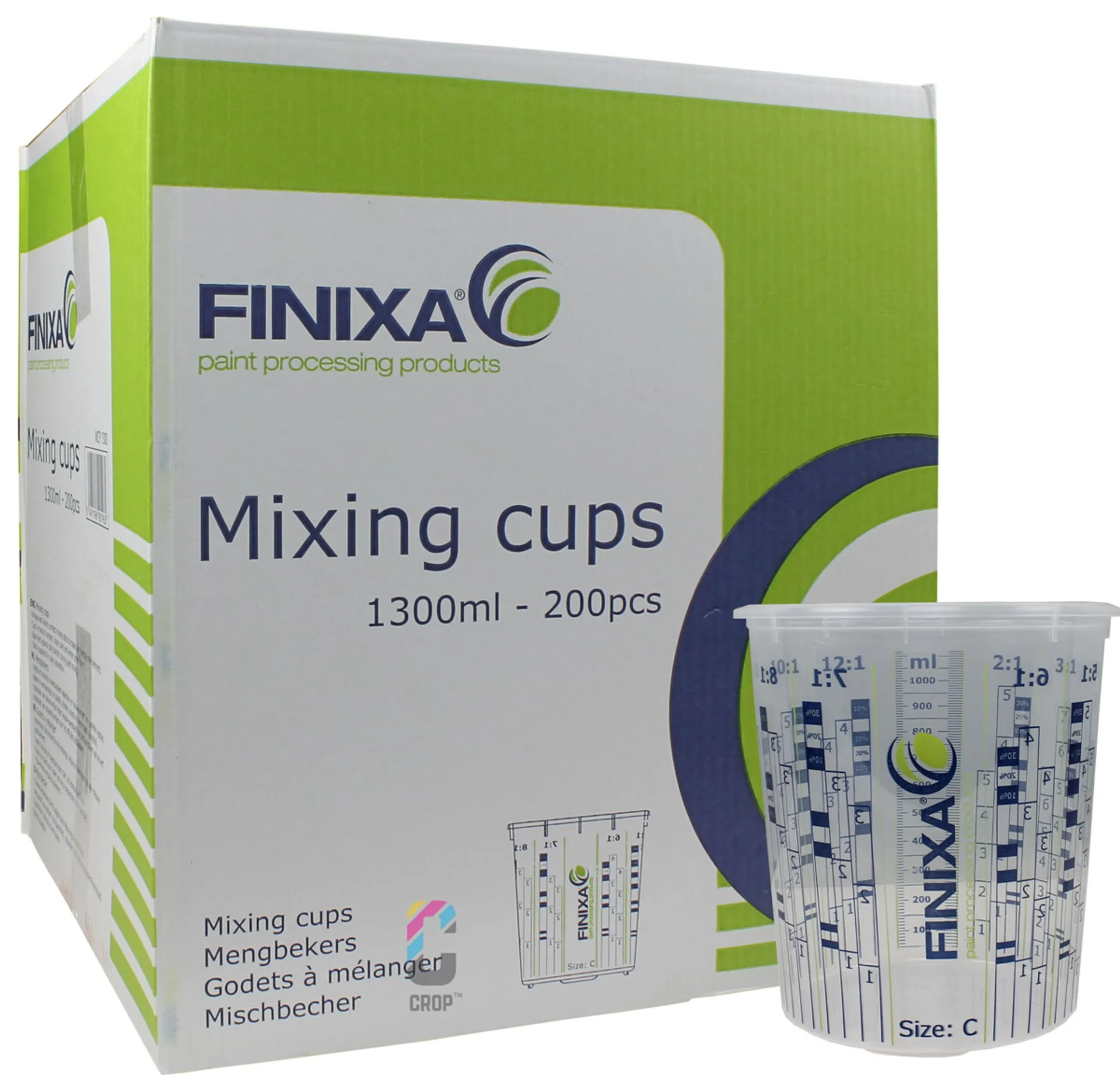 FINIXA Vasos Mezcladores 1300ml - 200 unidades
