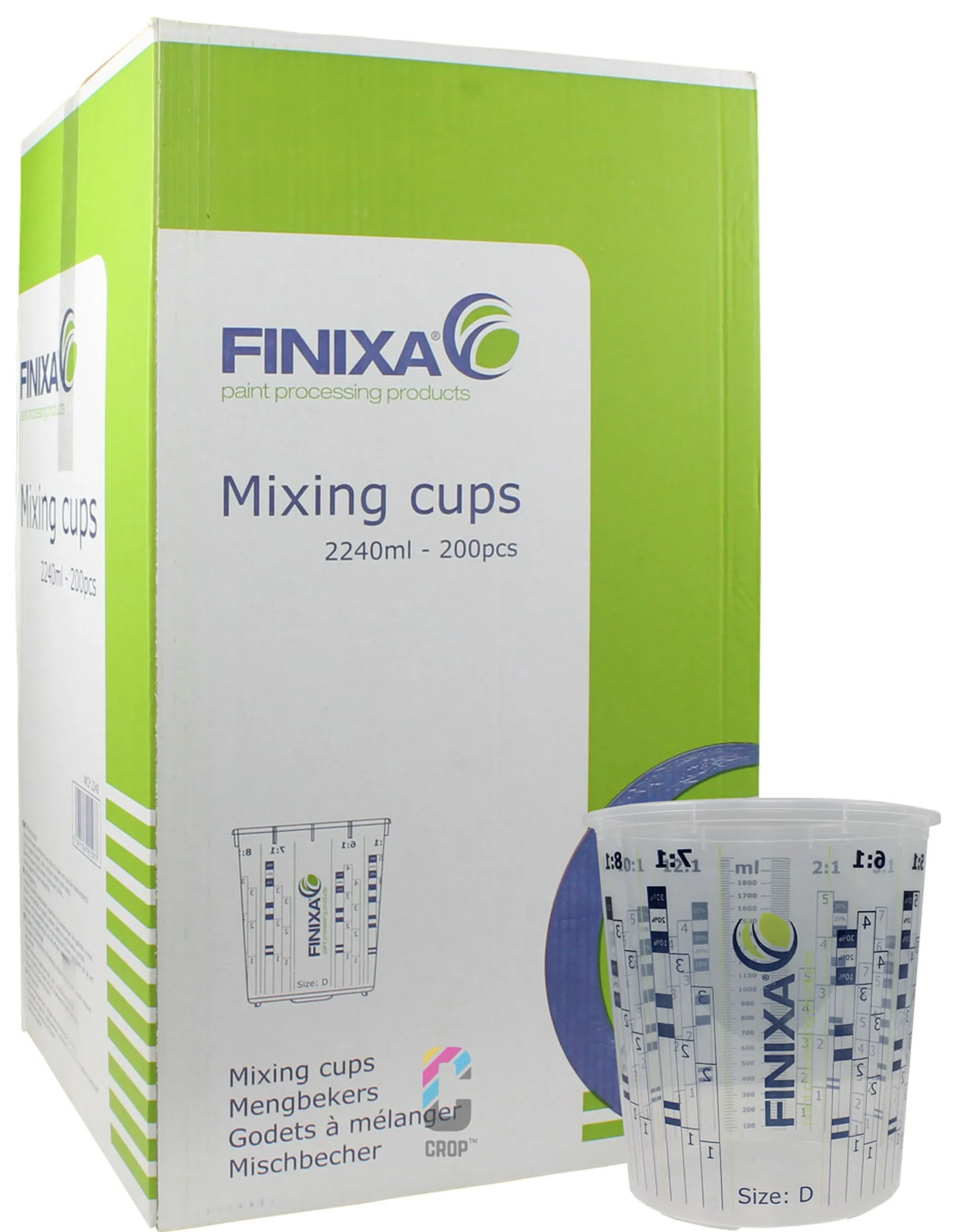 FINIXA Vasos Mezcladores 2240ml - 200 unidades