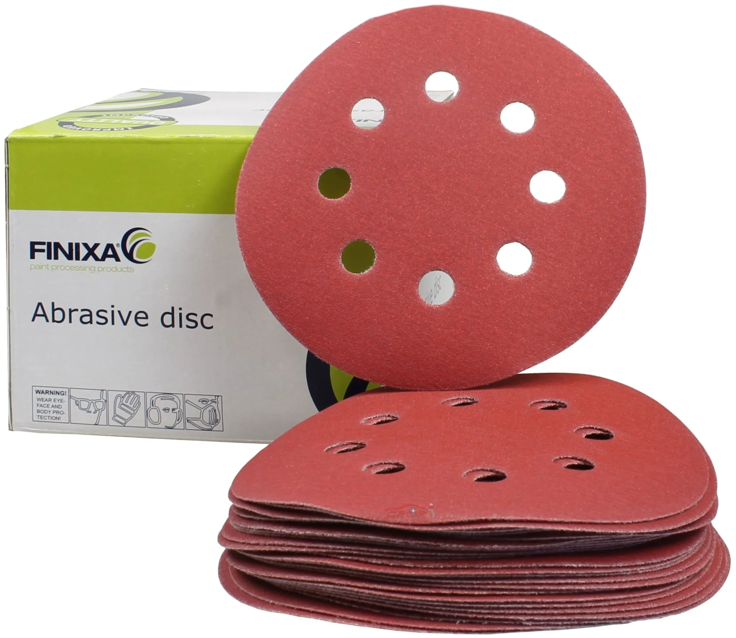 FINIXA Discos de lija 125mm con 8 agujeros
