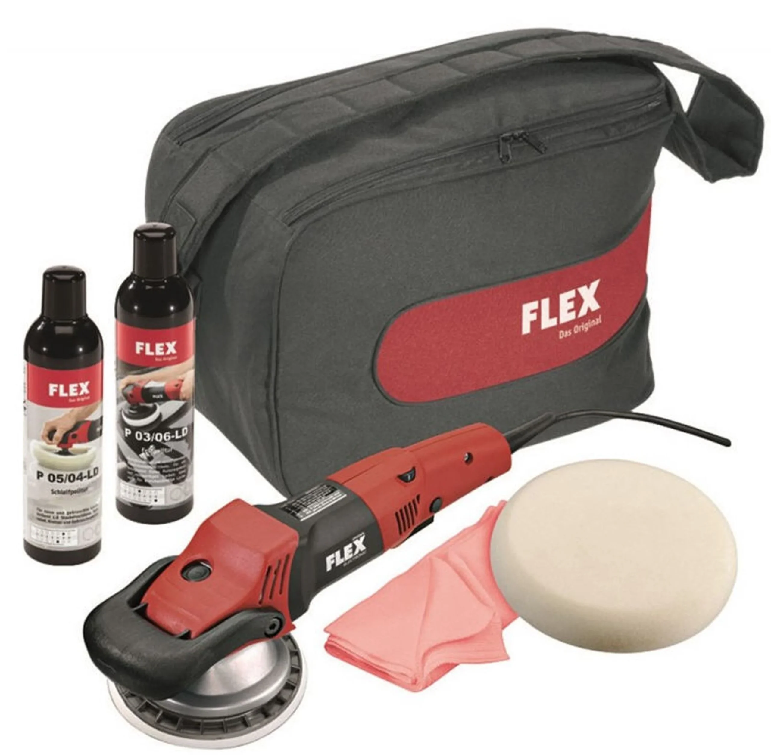 FLEX XC 3401 VRG - Juego de pulidora y pulimentos 140mm