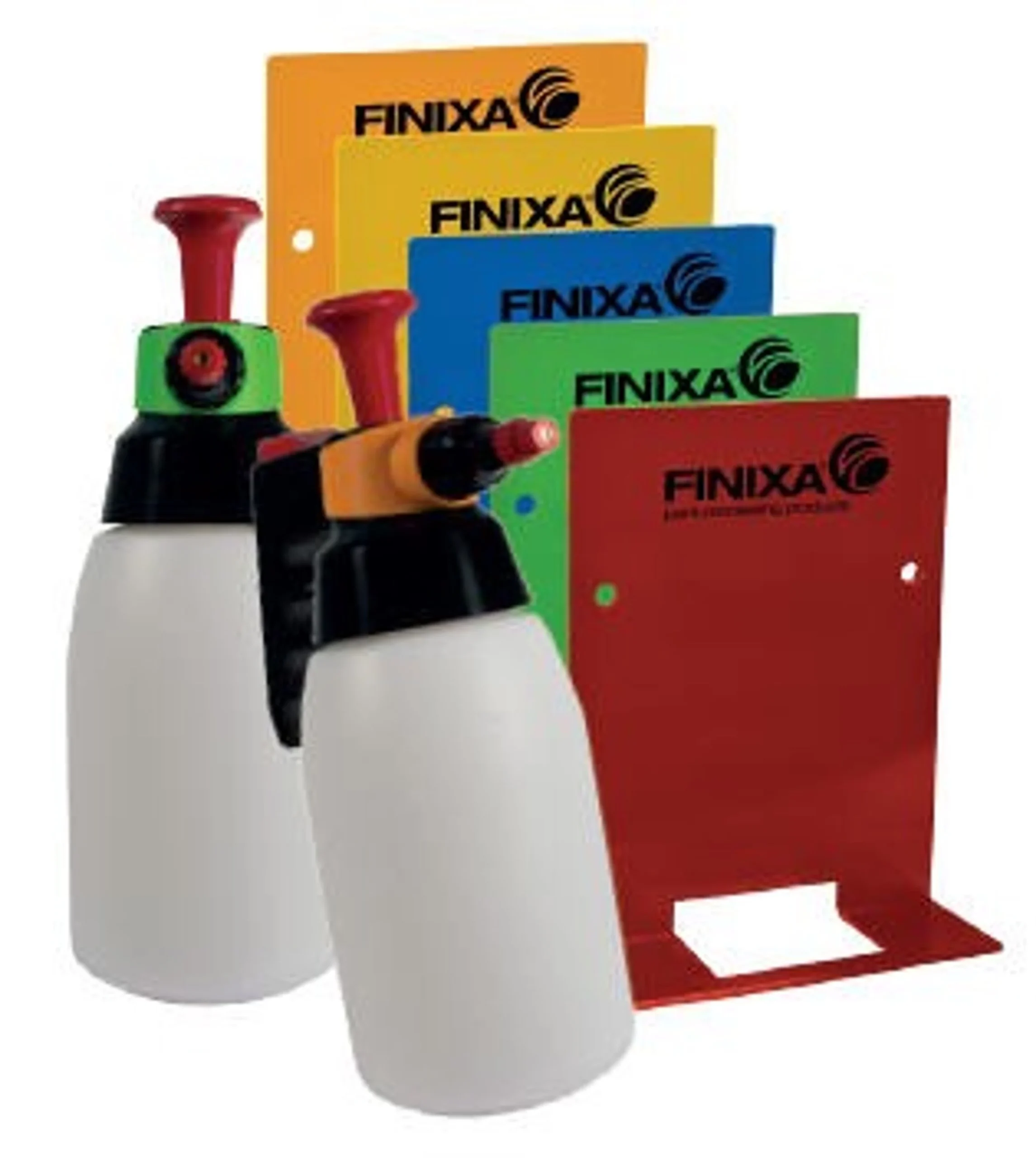 FINIXA Anillas codificadoras de colores y soportes magnéticos para pulverizador Spray Pump Premium / 5 piezas