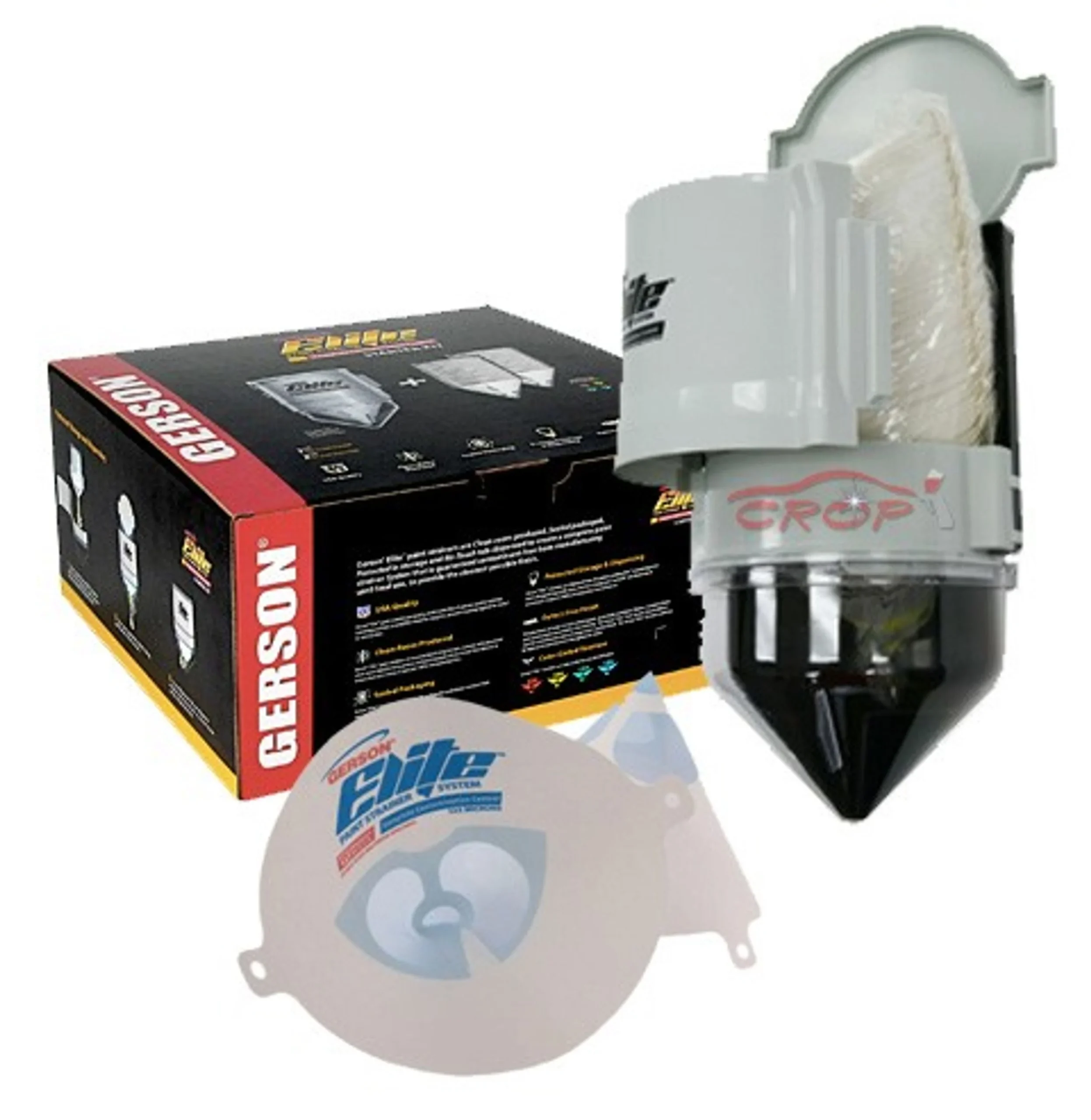 GERSON Elite Kit de inicio 190 micras Amarillo - 250 Coladores de Pintura + Dispensador