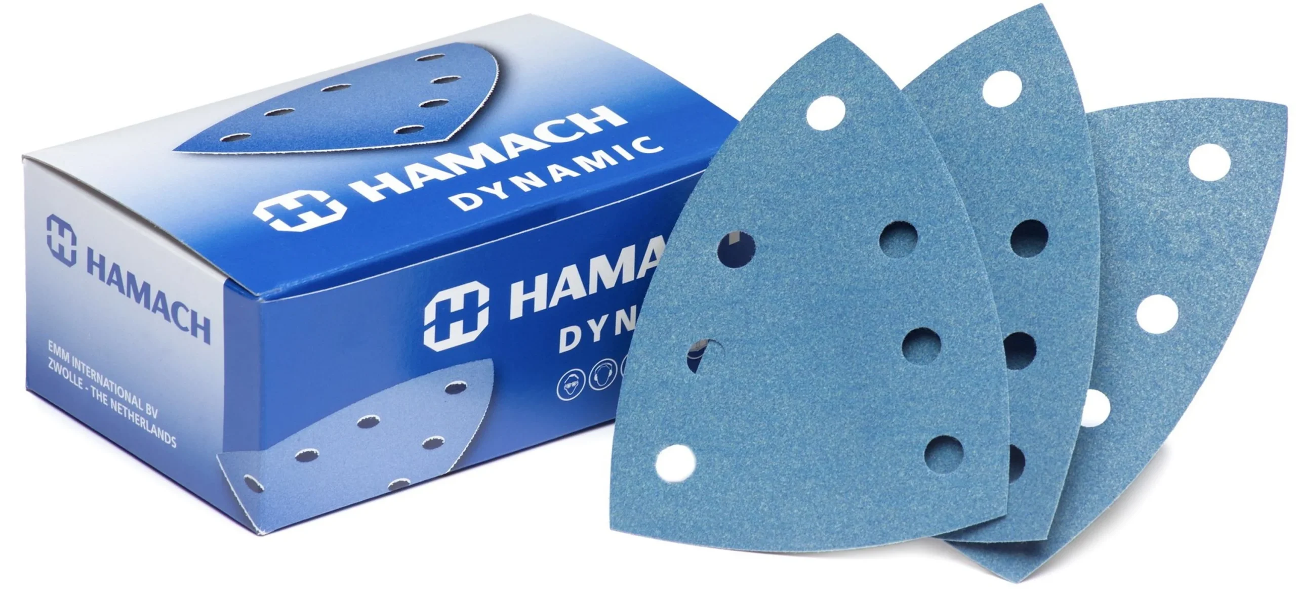 HAMACH Tackup Delta Papel de lija 100x145mm con 7 agujeros