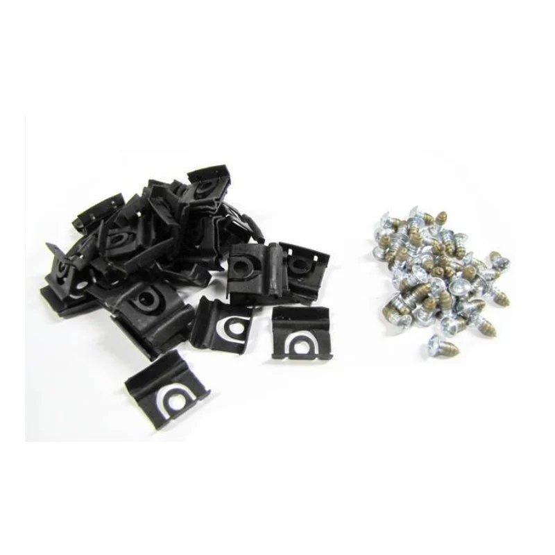 Juego de clips y tornillos para fijar las molduras de ambas ventanas (64-65)