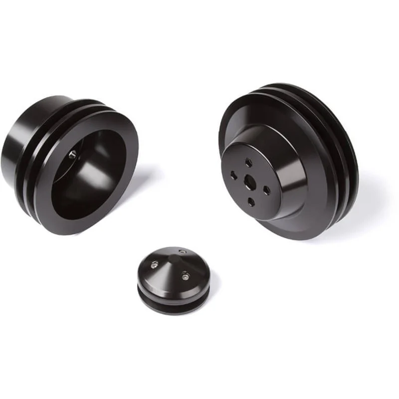Juego de poleas de 3 tornillos 289 302 351W negro 64-69