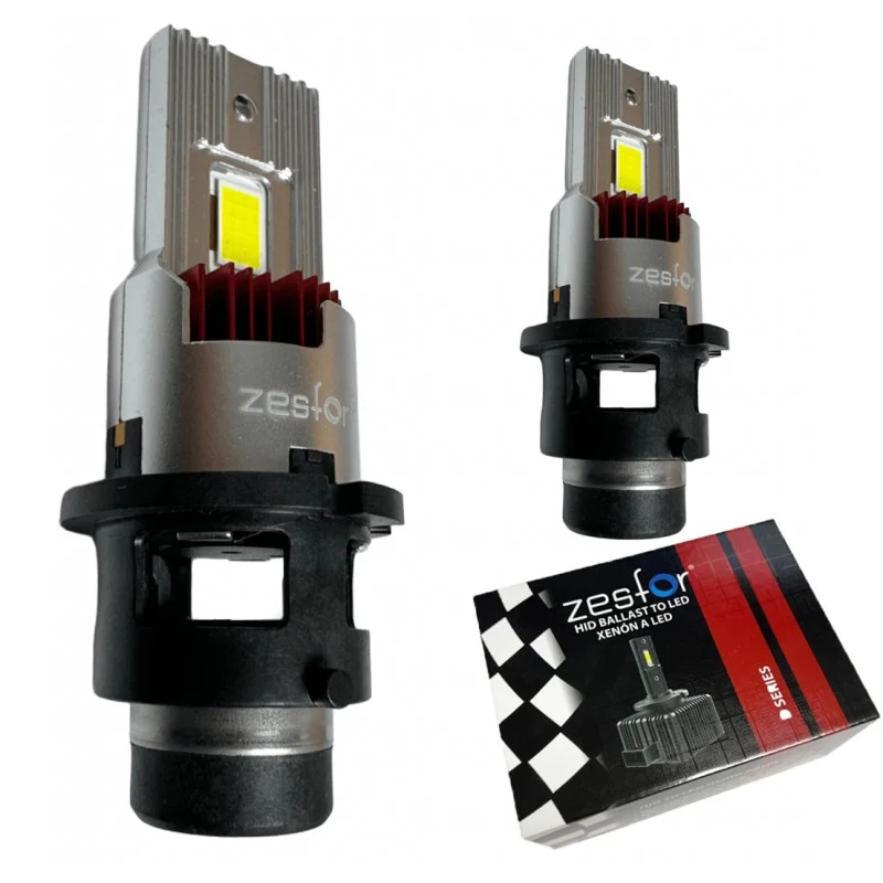 Kit bombillas LED D2S / D2R Xenon/LED (sin adaptación y conexión directa) 6000 lúmenes - Black Series