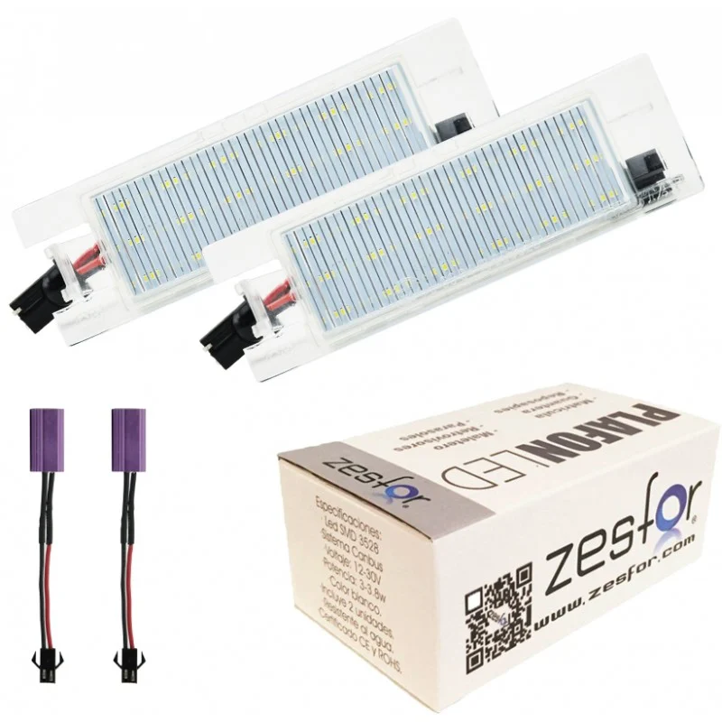 Kit de 2 plafones de matrícula LED Audi 80 B4 (1922-1996)