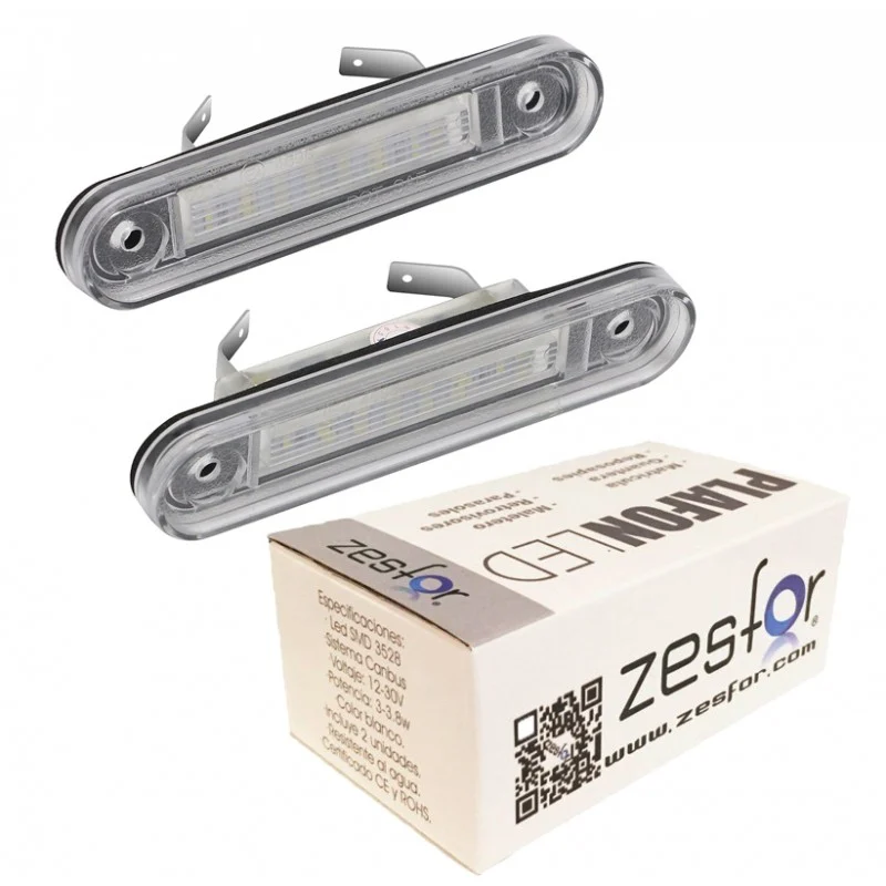 Kit de 2 plafones de matrícula LED Mercedes-Benz Clase E W124 (1984-1991)