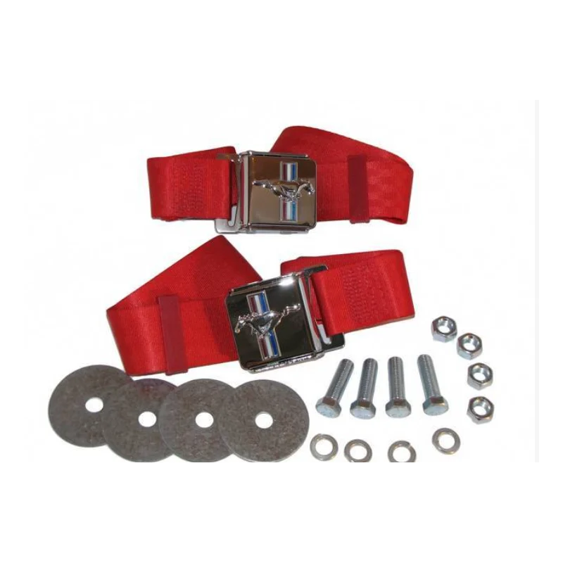 Kit de cinturón de seguridad con caballo, rojo claro 64-70