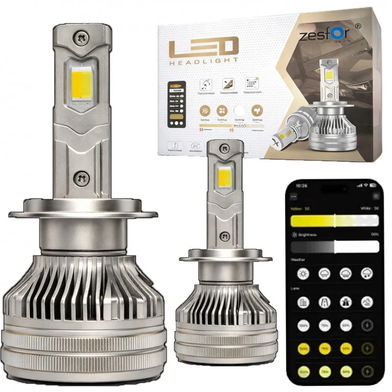 Kit LED H7 Bicolor Regulable por App - ZesfOr