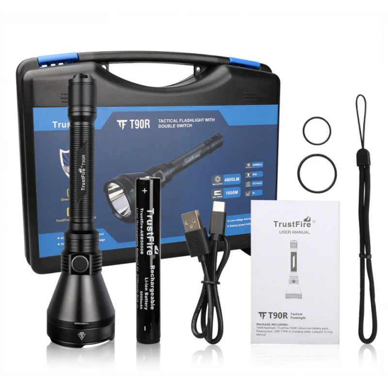 Kit linterna para cazar TrustFire T90 4800 lm (Novedad 2026)