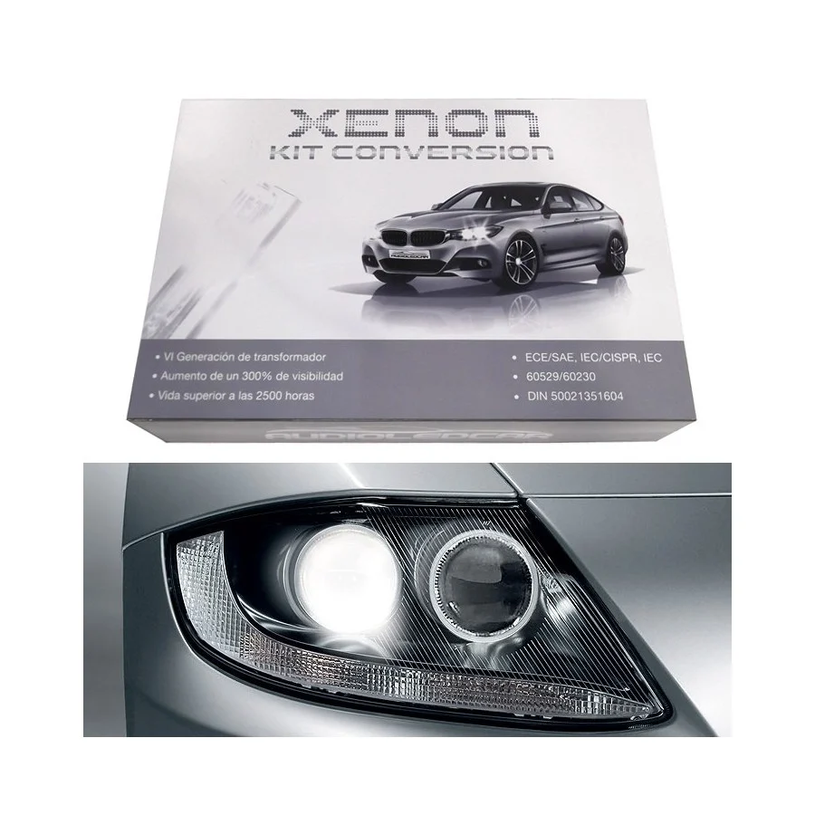 Kit xenon H7 6000k, 8000k o 4300k - Tipo 1 ESTANDAR 35W