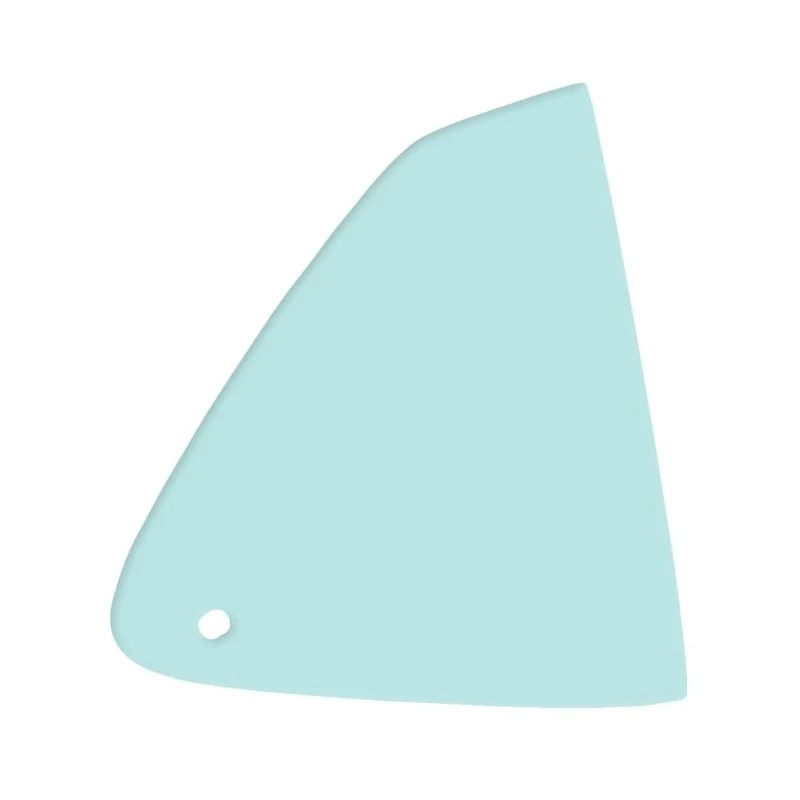 Cristal triangular Fastback, derecho 69-70 verde