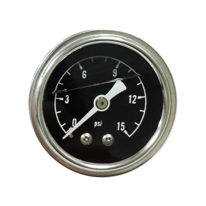 Manómetro de presión de combustible 0-15 PSI 1/8" NPT Lleno de líquido 64-73