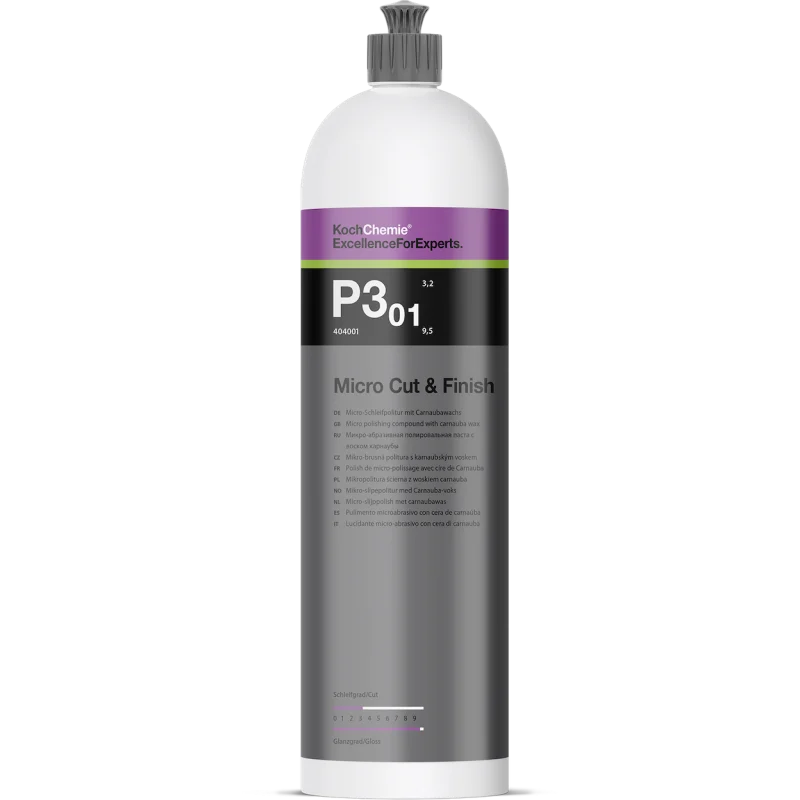 Paso 2: Micro pulido para hologramas y arañazos Micro Cut & Finish P3.01 (250 ml) - KochChemie