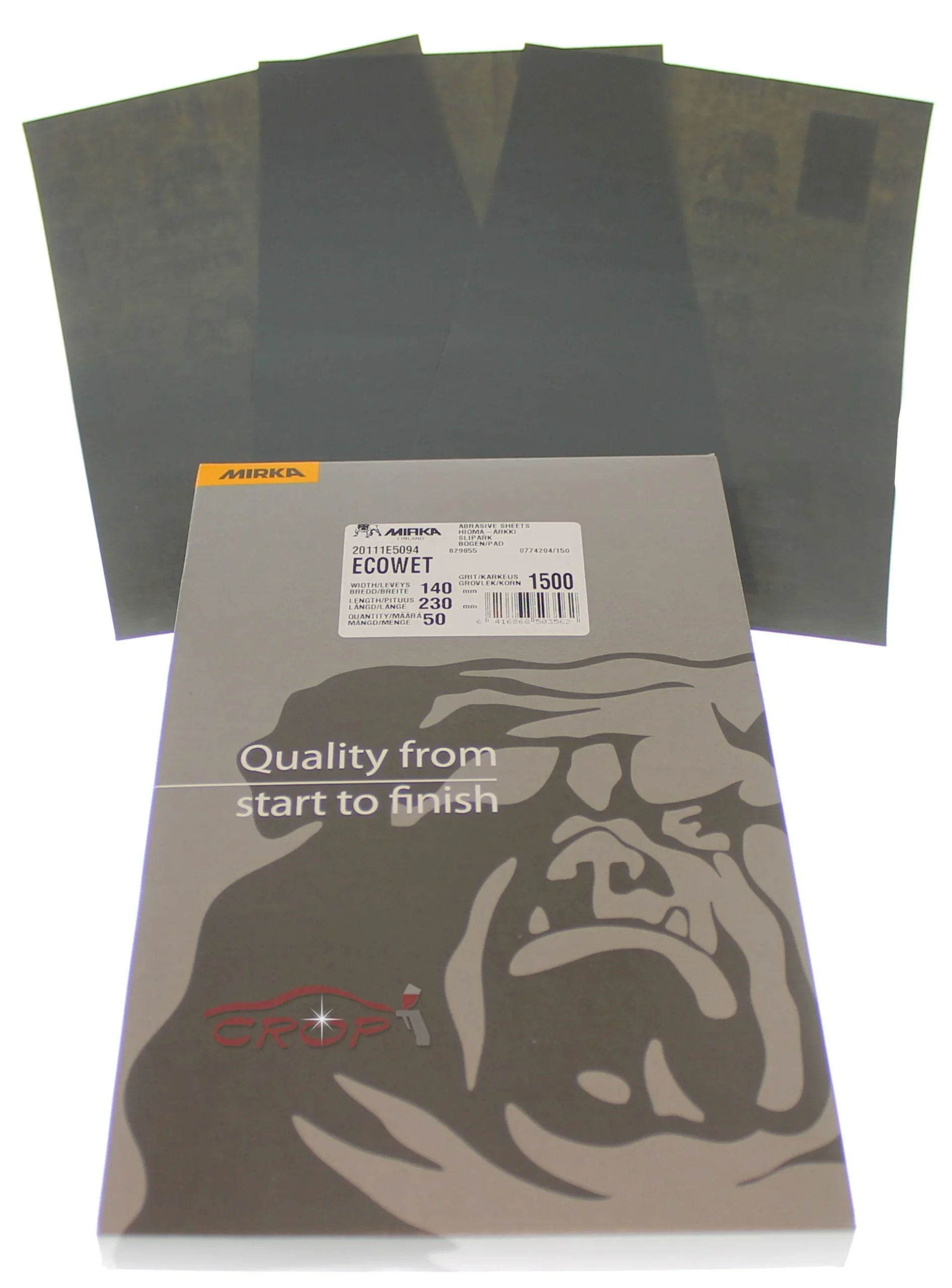 Papel de lija impermeable MIRKA 140x230mm - 50 Hojas