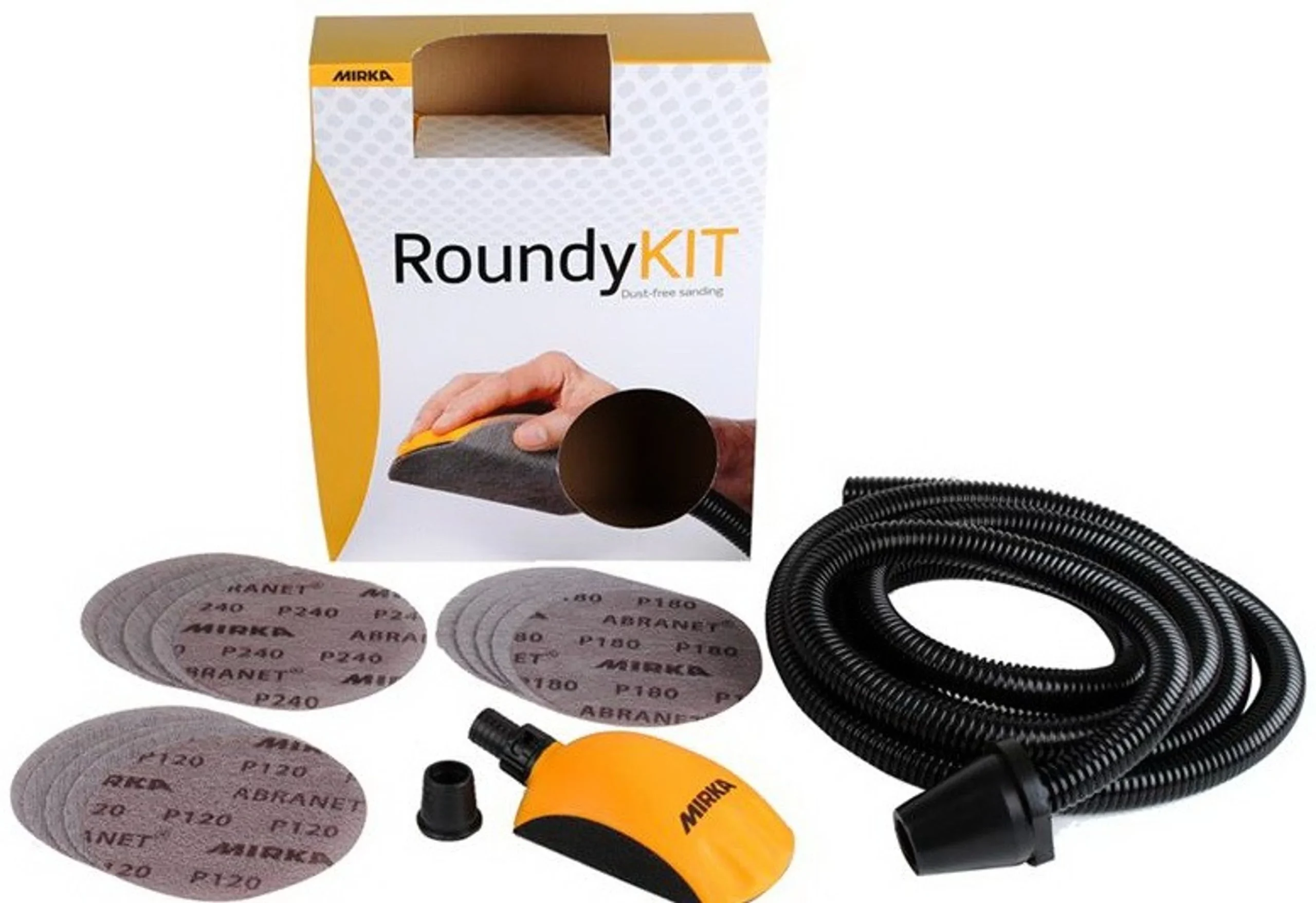 MIRKA ABRANET 150mm ROUNDY KIT DE INICIO