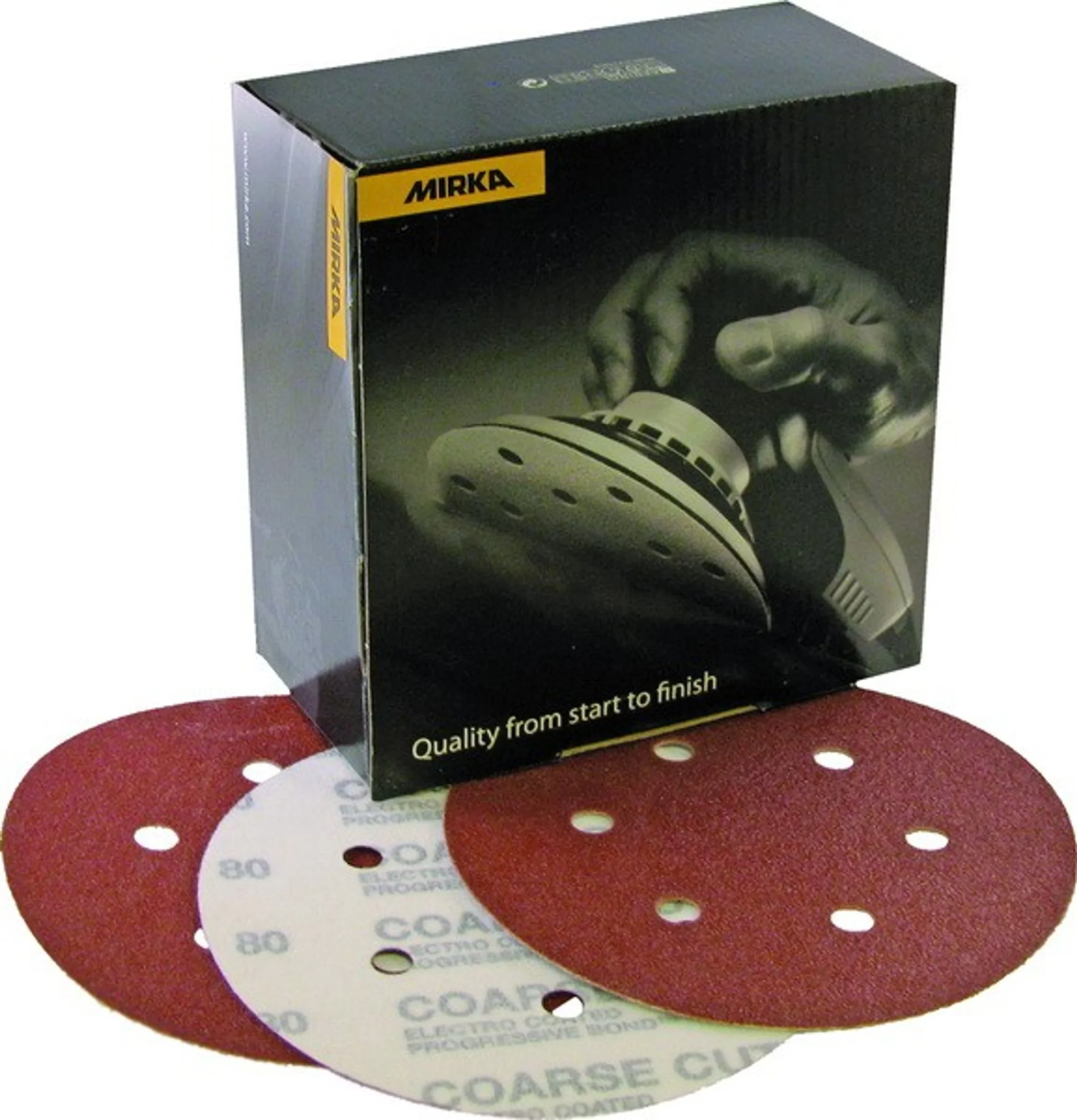 MIRKA Coarse Cut Discos de lija 150 mm - 6 agujeros