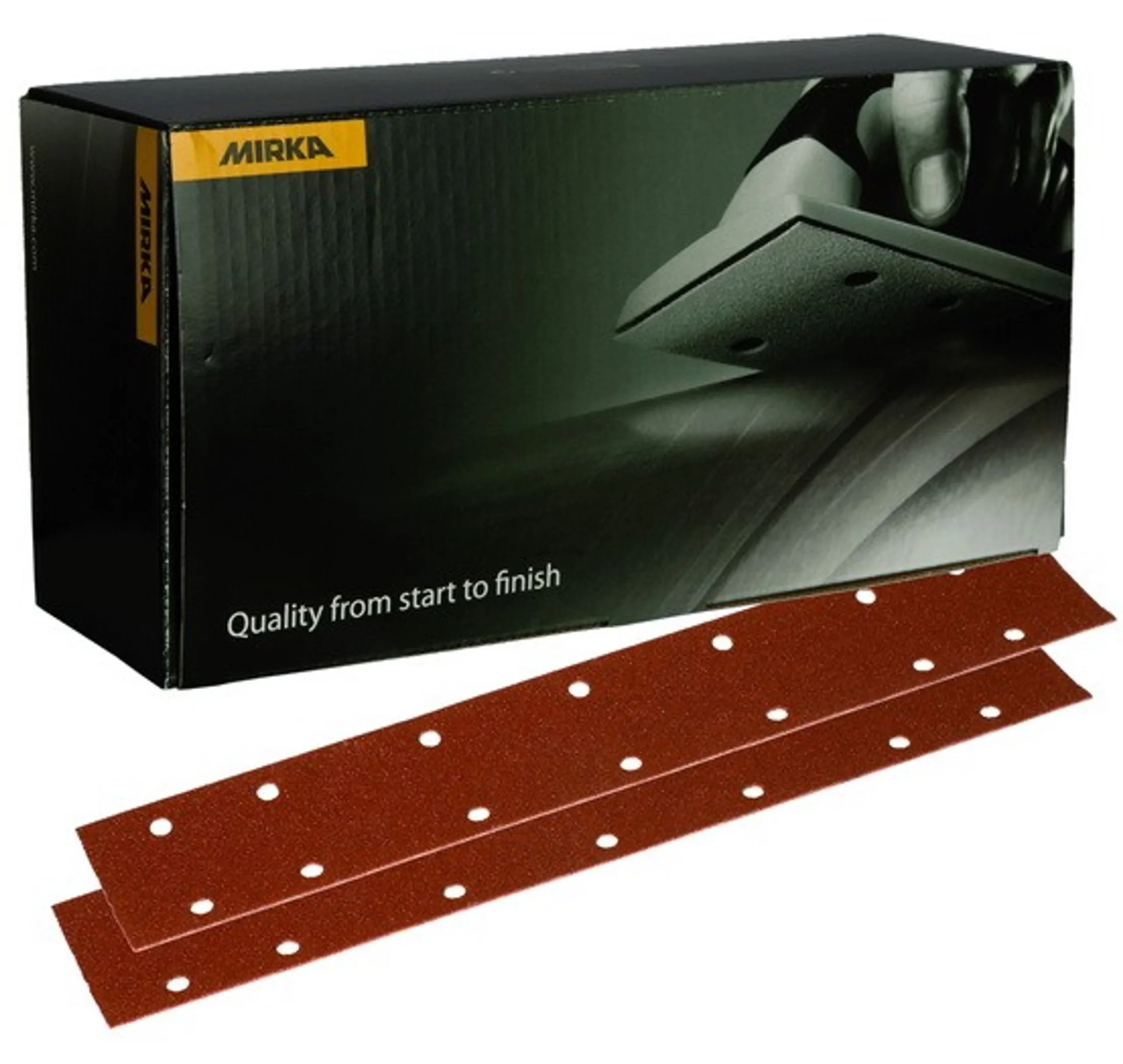 MIRKA Coarse Cut Tiras de lija 70x420 mm - 14 agujeros