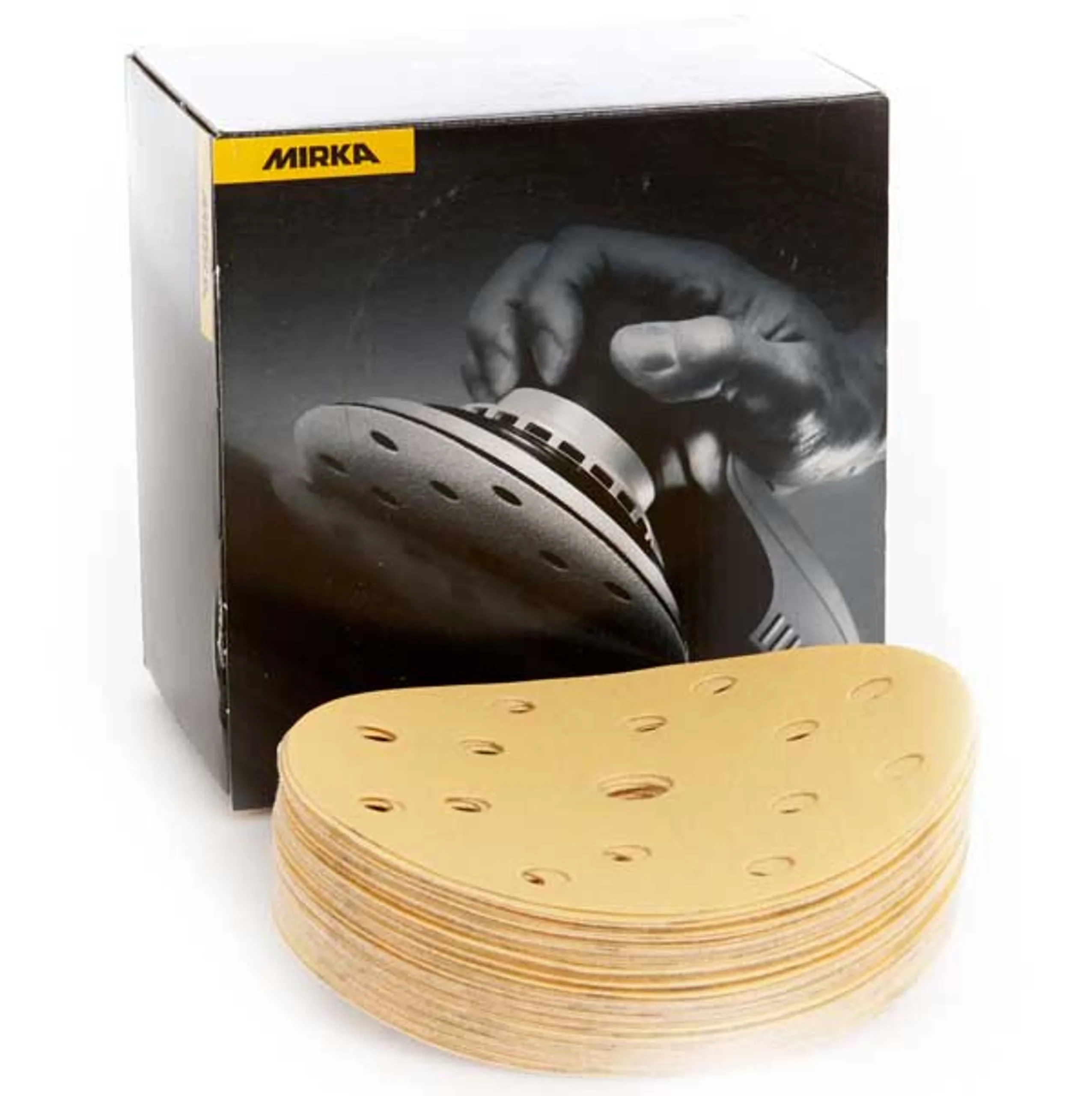 MIRKA Gold Discos de lijado 125 mm – 17 agujeros