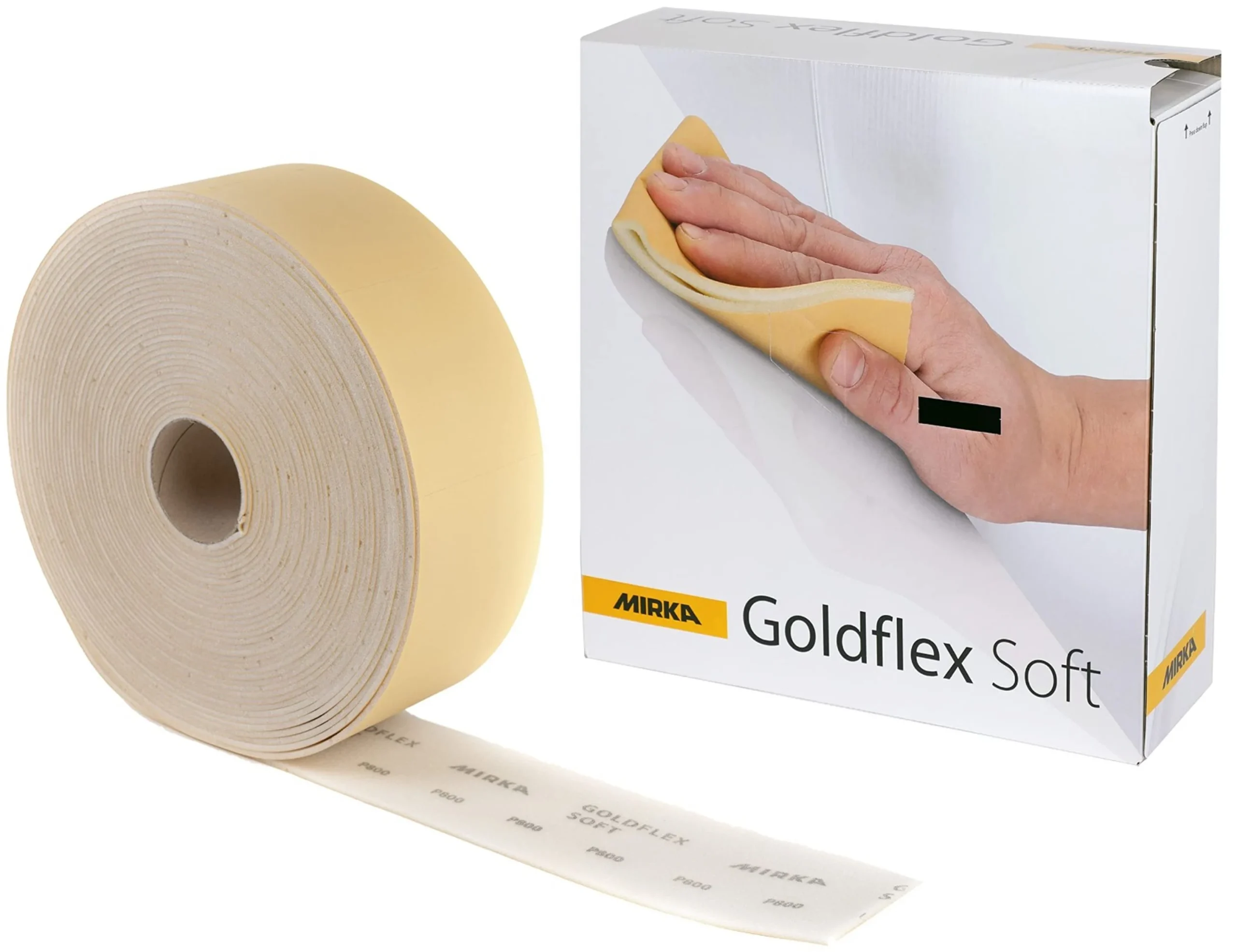 MIRKA GoldFlex Soft Papel de lija en rollo 115 mm