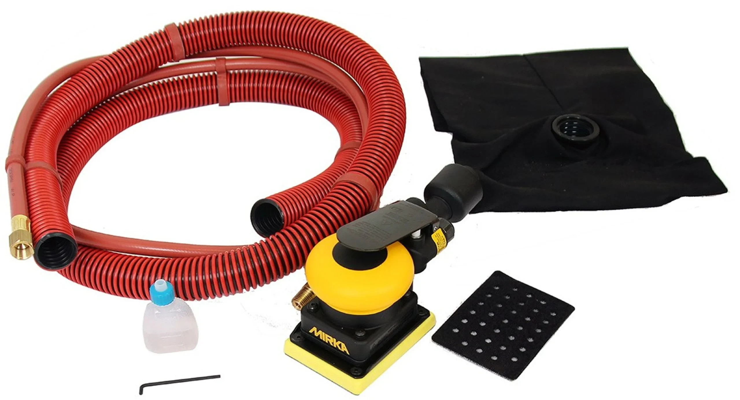 MIRKA OS343DB Lijadora neumática 75x100mm con bolsa de polvo