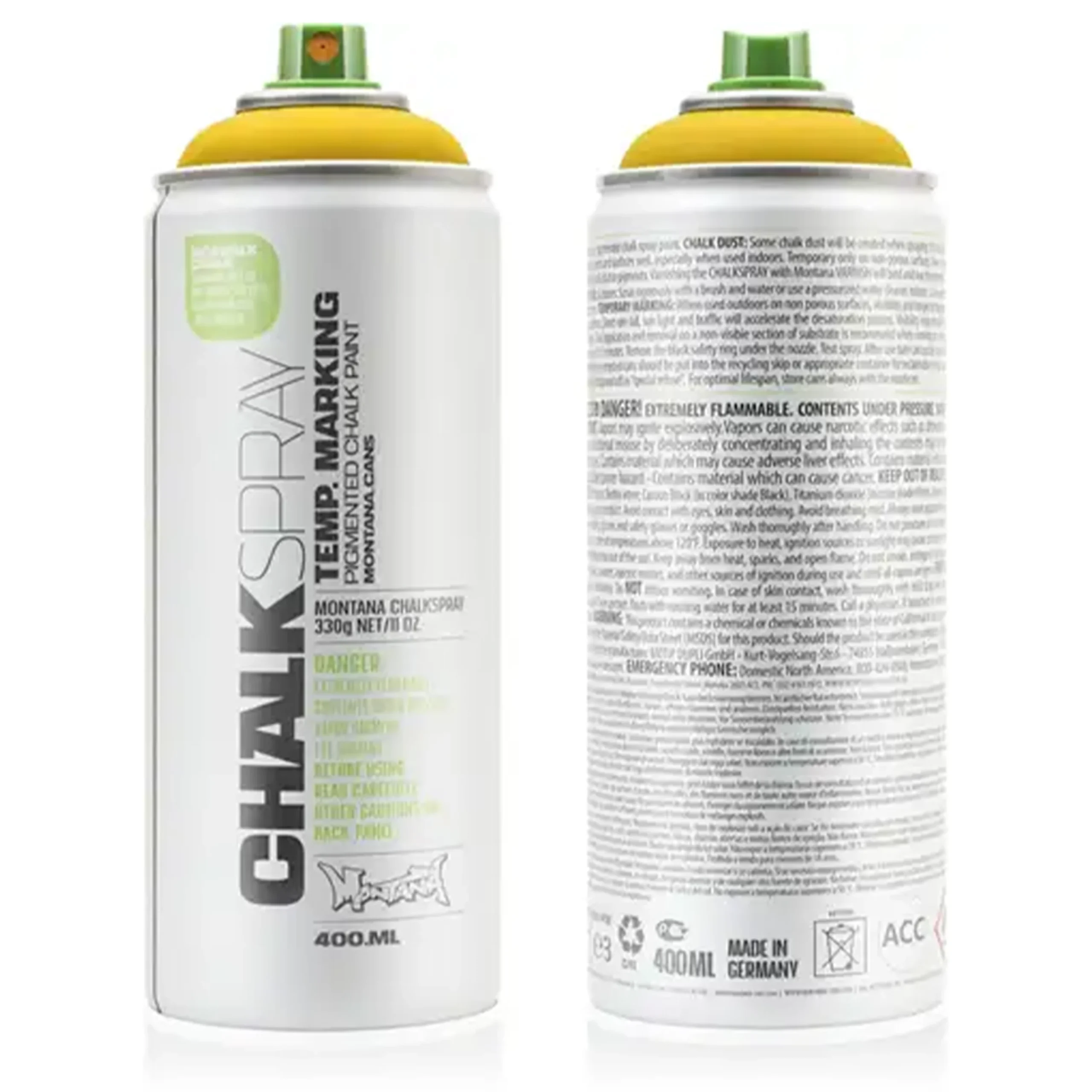 Montana CHALK SPRAY Aerosoles 400ml Amarillo CH1020