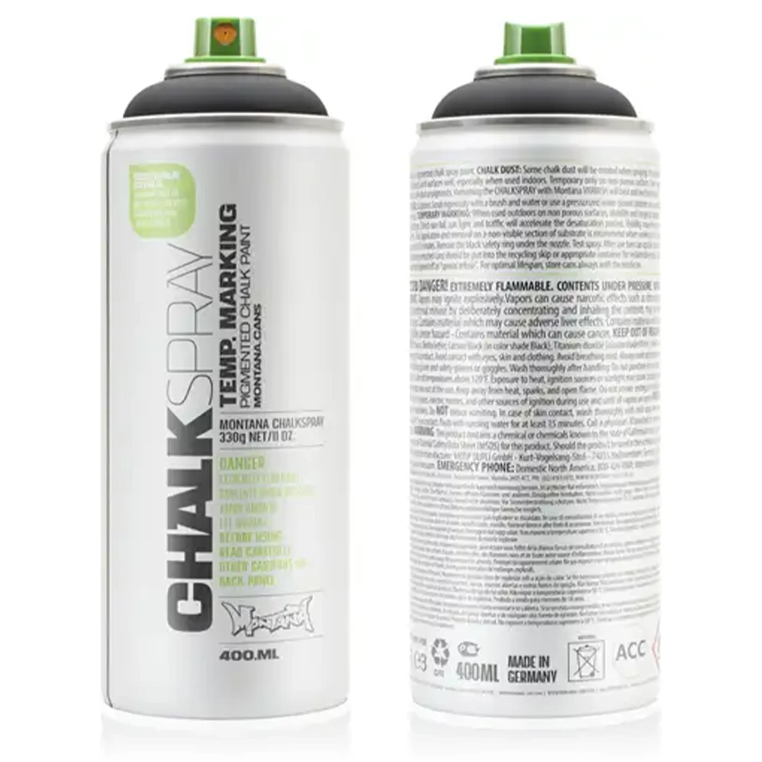 Montana CHALK SPRAY Aerosoles 400ml Negro CH9000