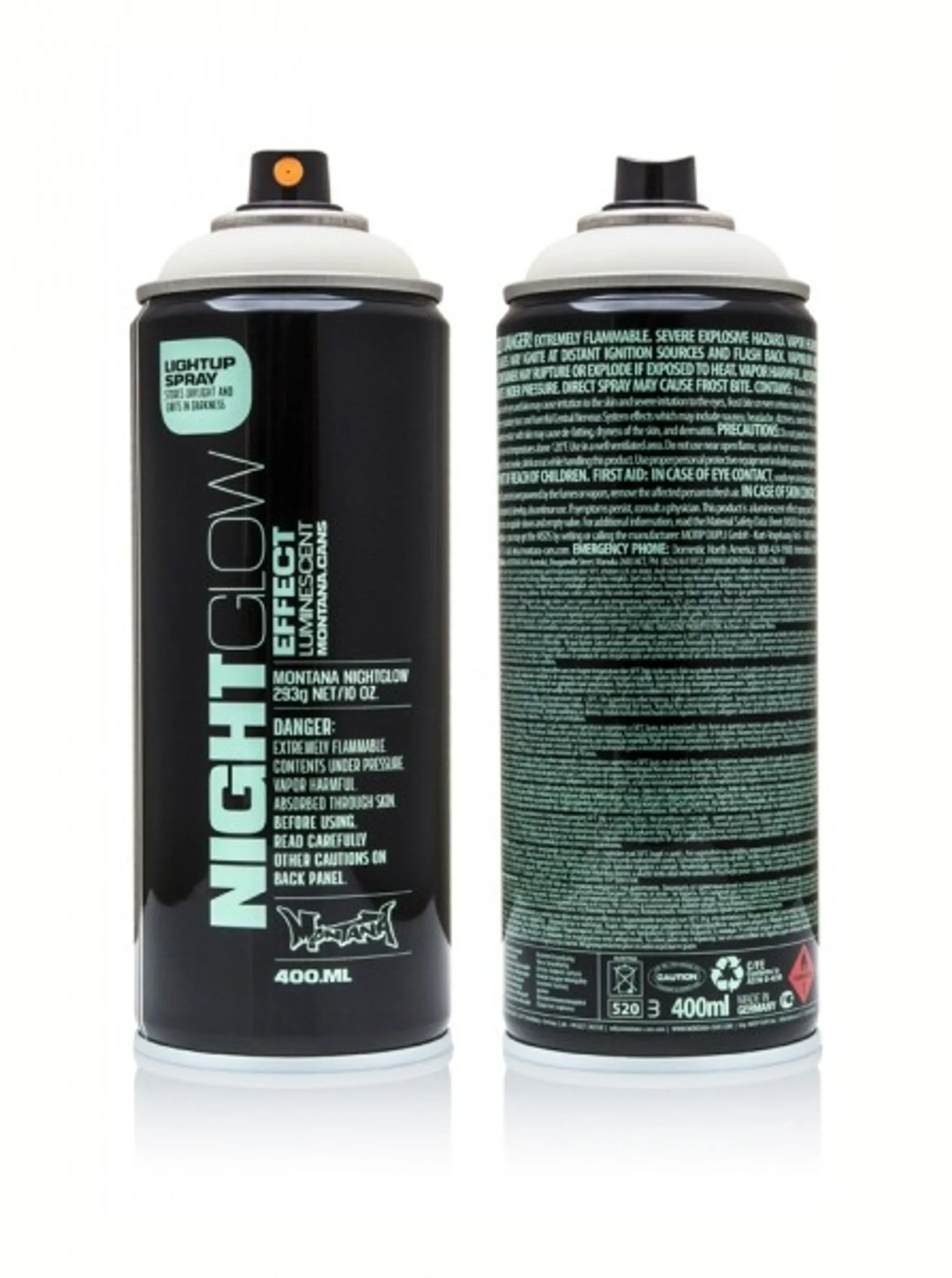 Montana NIGHTGLOW pintura Luminosa Verde en Aerosol 400ml