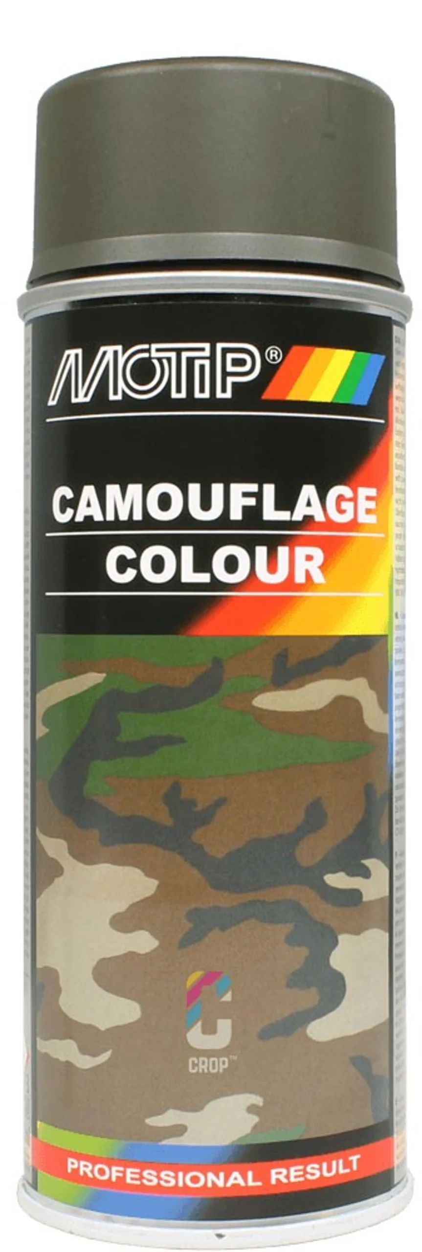 MoTip Pintura militar AMARILLO VERDE OLIVA Aerosol 400ml - RAL6014