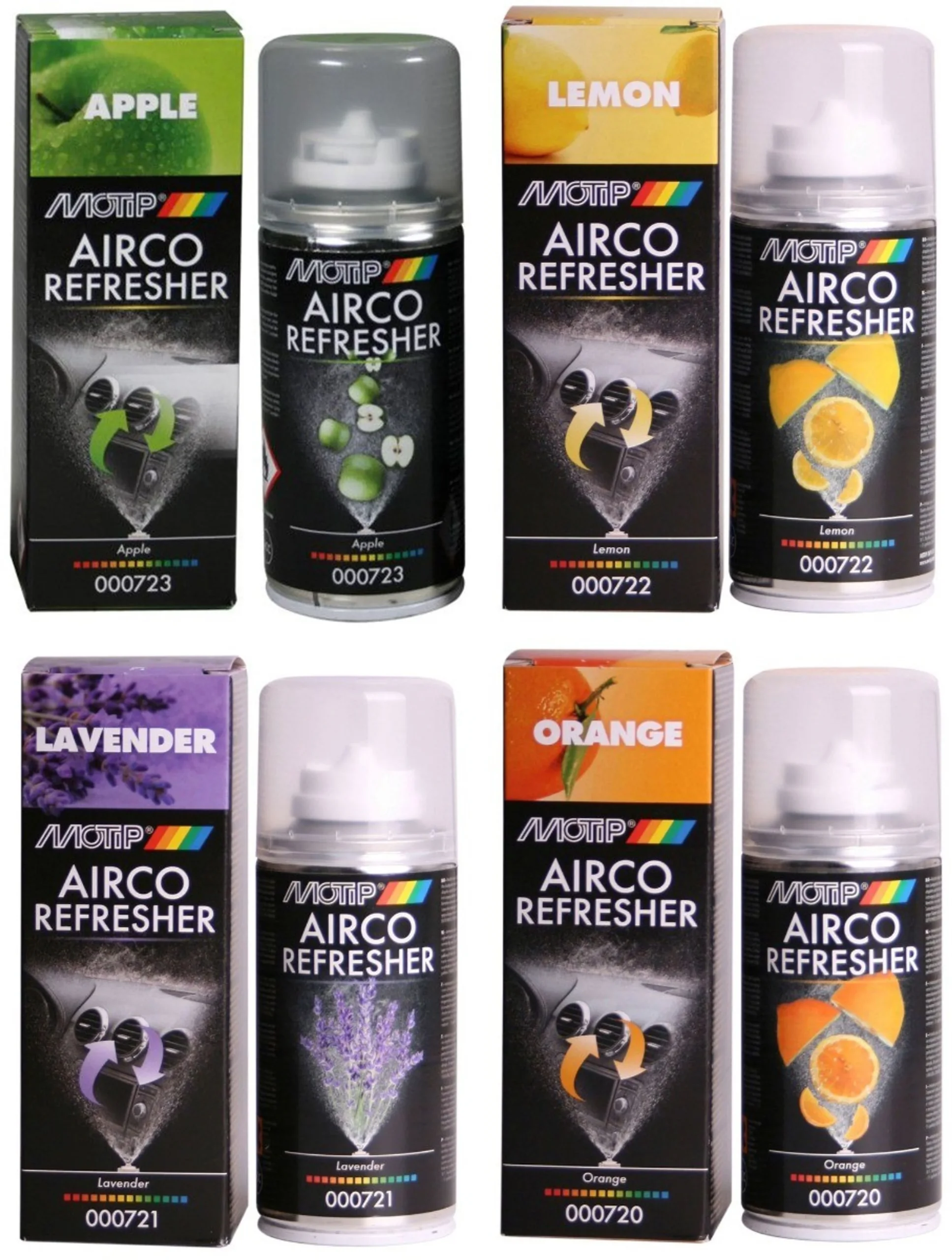 MoTip Car Care Airco Refresher Negro en aerosol de 150 ml
