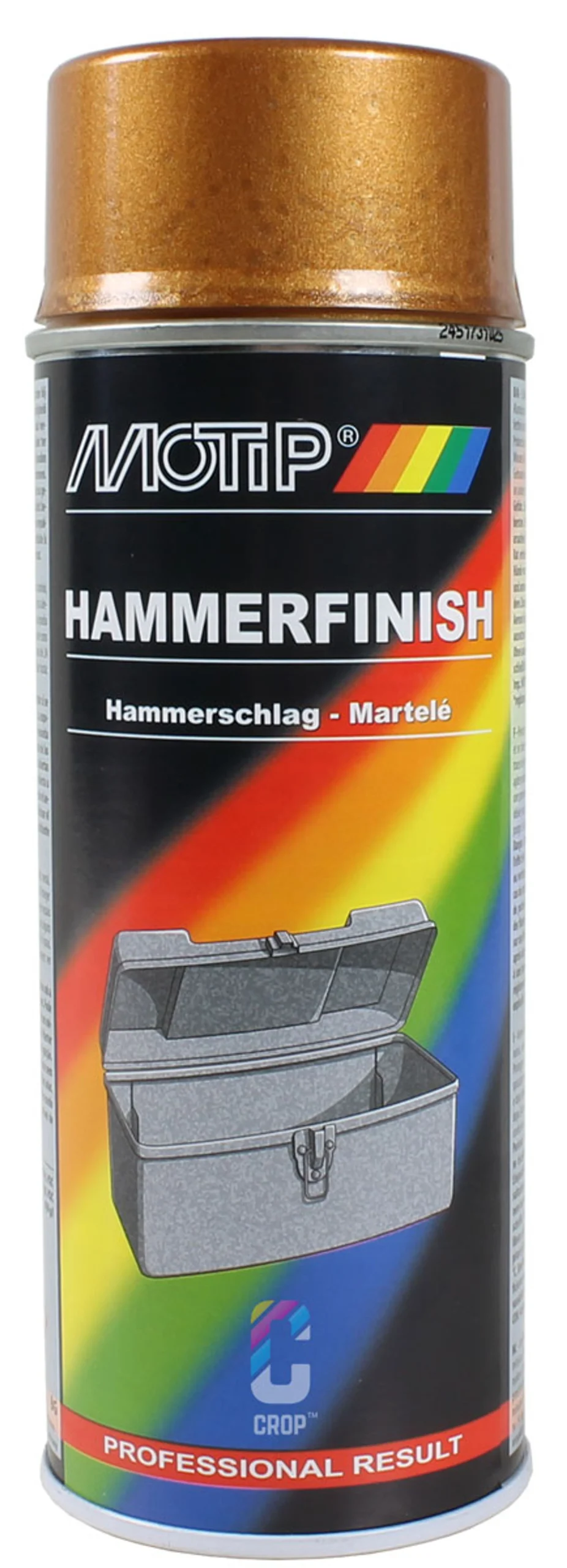 MoTip Efecto martillado Pintura color ORO Aerosol 400ml