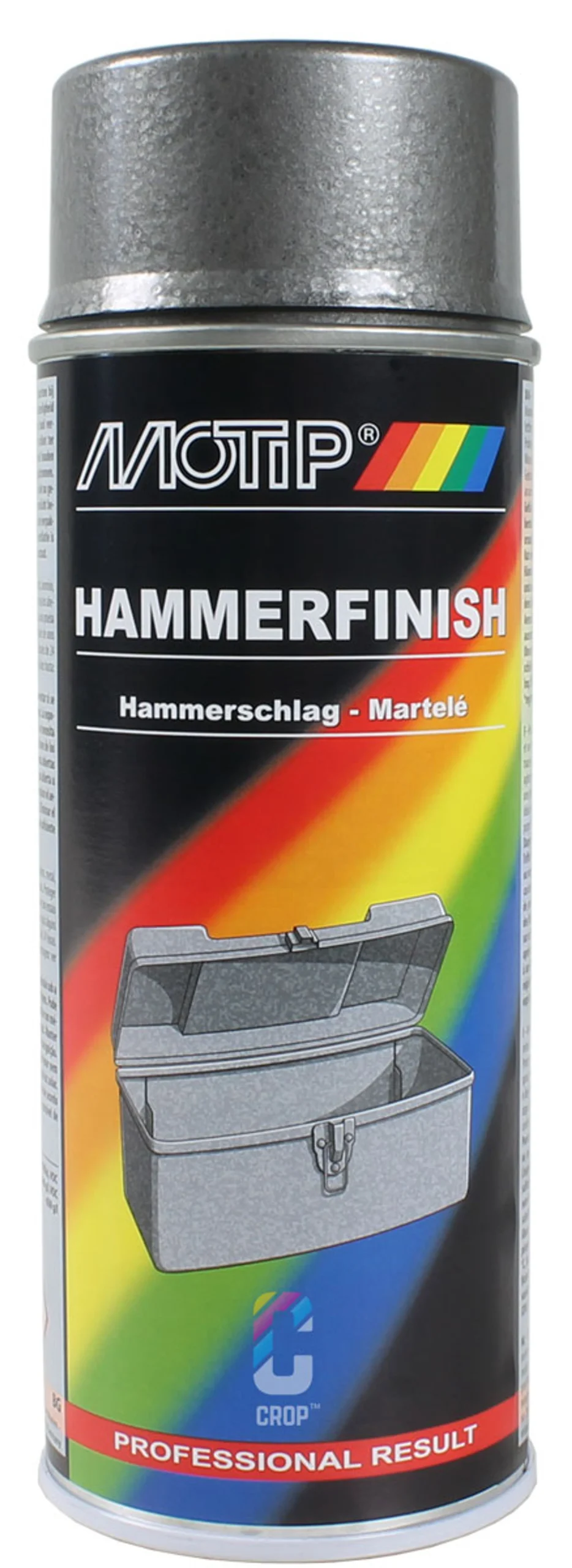 MoTip Efecto martillado Pintura de acabado GRIS Aerosol 400ml