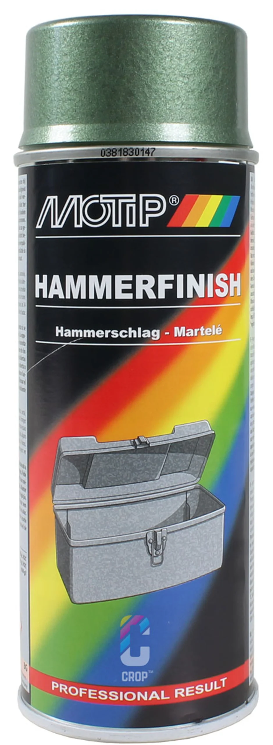 MoTip Efecto martillado Pintura VERDE Aerosol 400ml