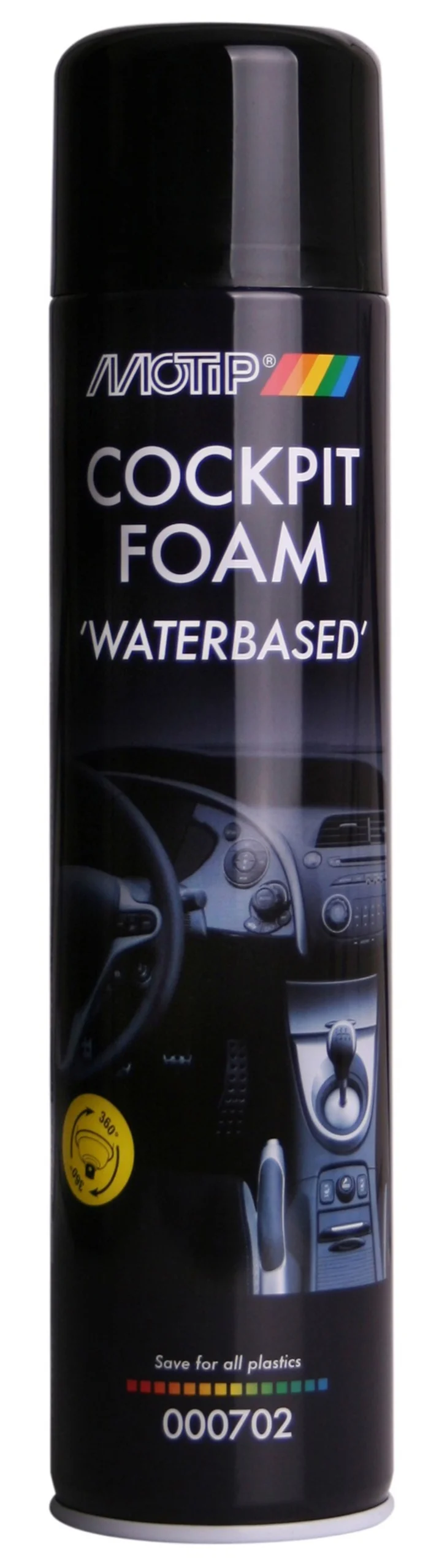 MoTip Car Care Black Cockpitspray - Espuma en Aerosol 600ml
