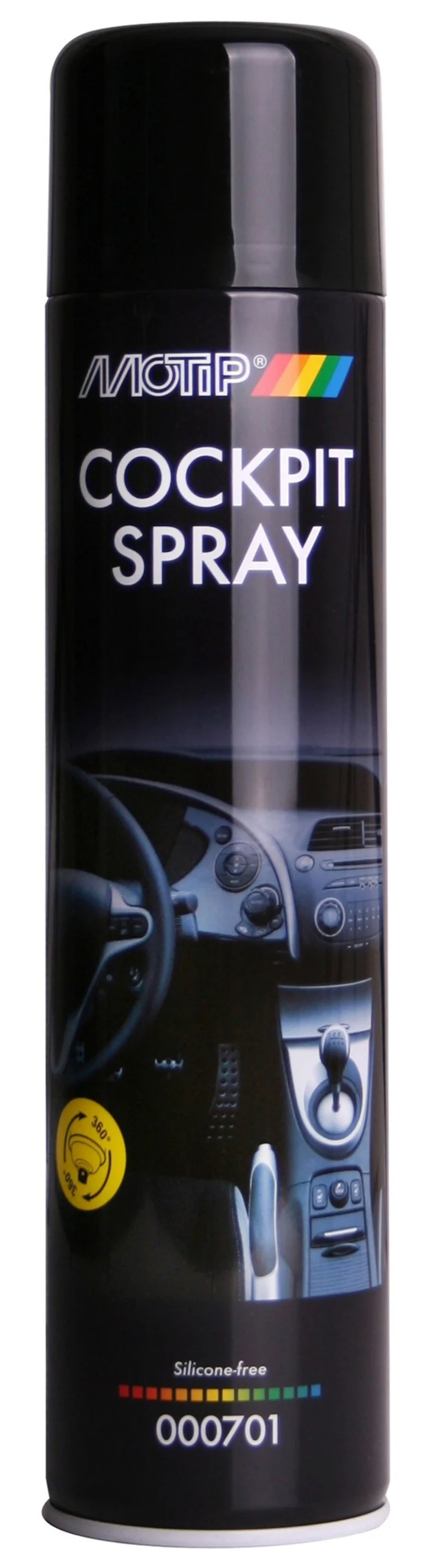 MoTip Car Care Black Cockpitspray - Aerosol de cabina 600ml