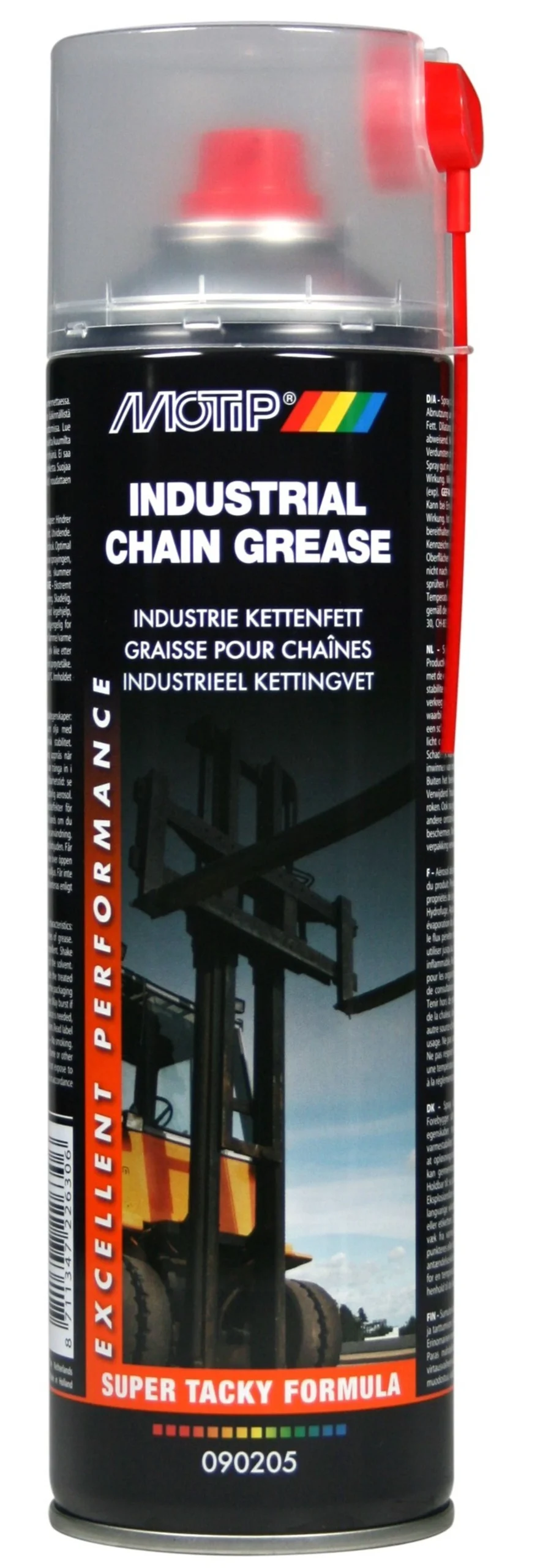 Spray de grasa para cadenas industriales MoTip