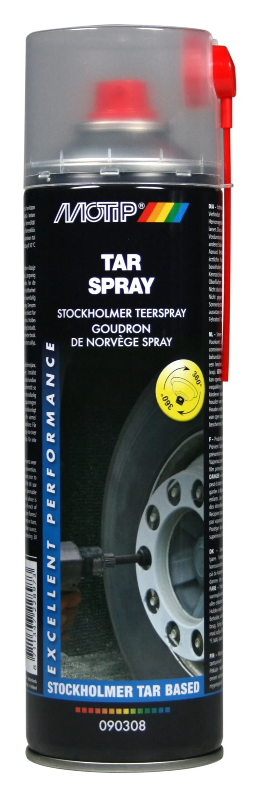 MoTip Stockholmer Spray de alquitrán marrón 500ml Aerosol