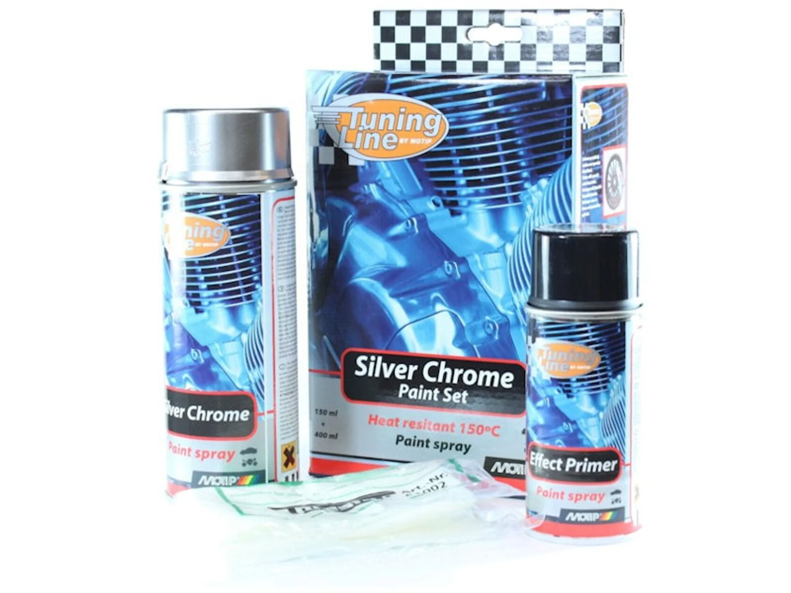 MoTip - Dupli Tuning Line Cromo Plata Set de pintura