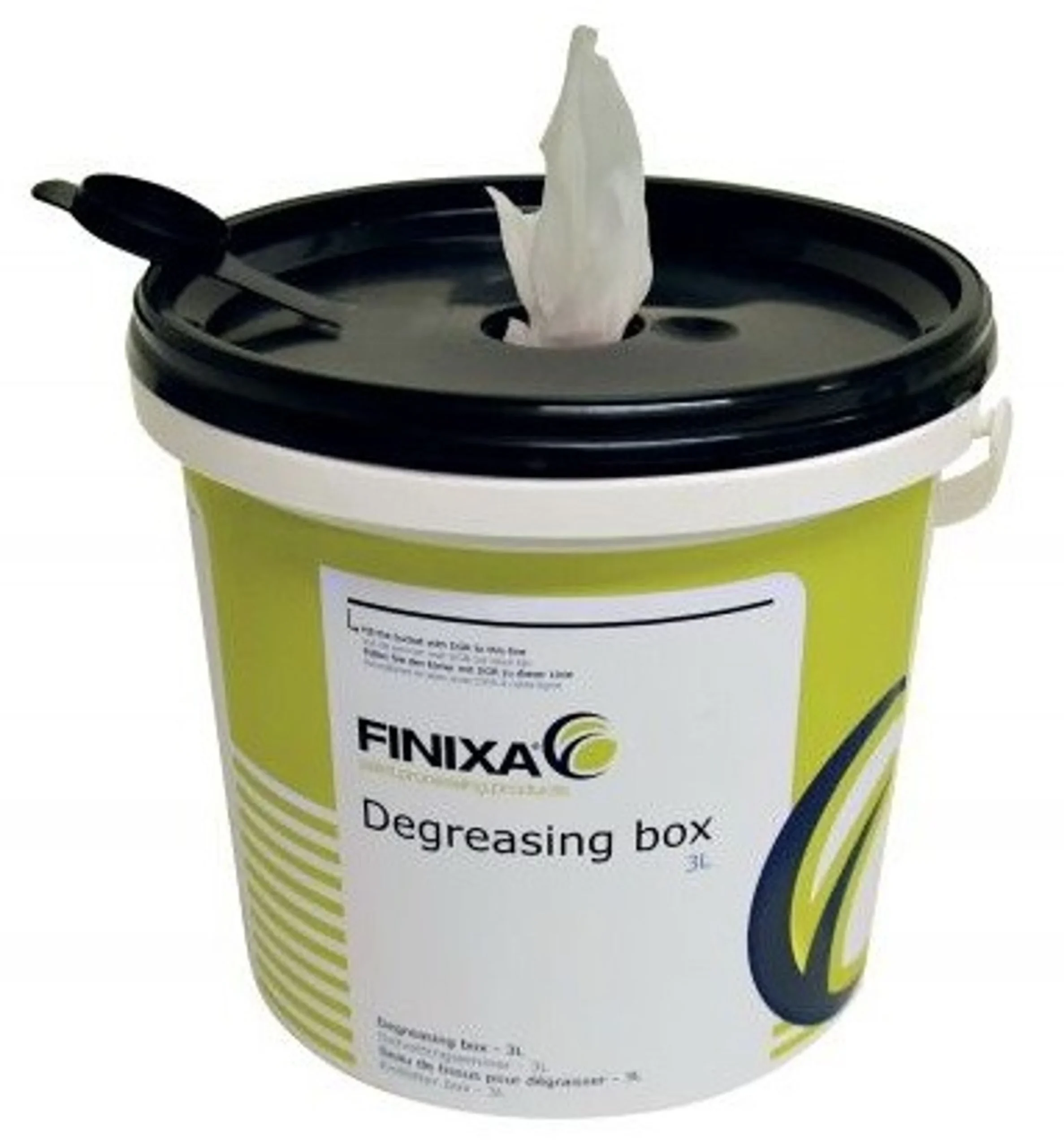 FINIXA - Paños desengrasantes en cubo dispensador - 70 piezas